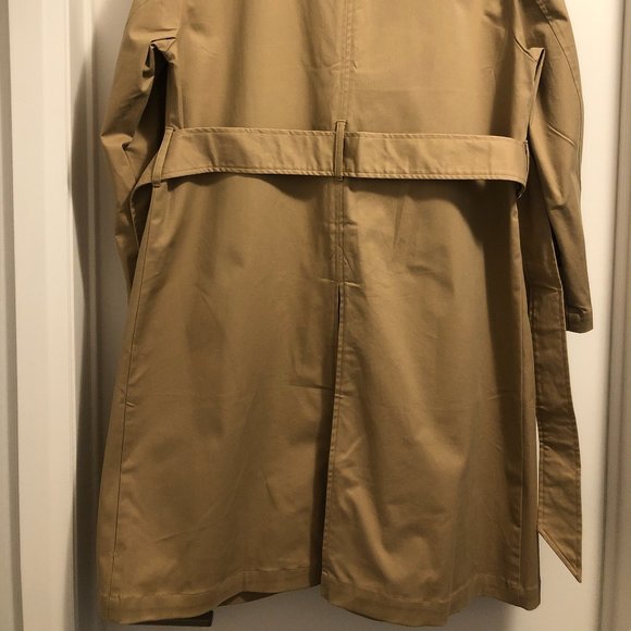 Zara Basic - Trench Coat with Side Stripes - Carmel (Size M) - Picture 7 of 7